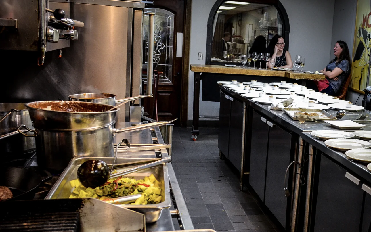 Restaurant interior and dining ambiance