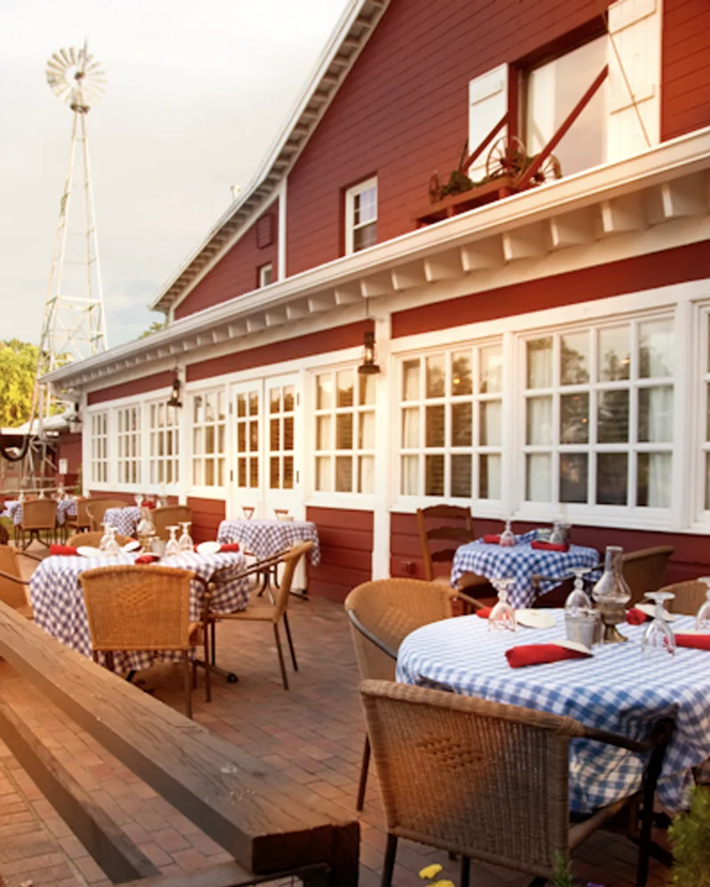 Restaurant interior with elegant dining atmosphere